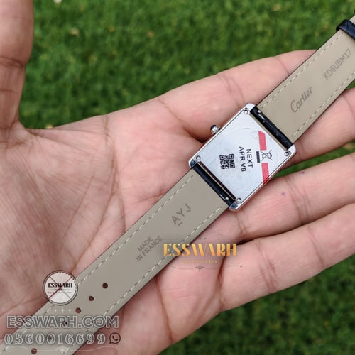 ساعة كارتير تانك سولو مقاس 33.7 x 25.5 mm صغير جلد...