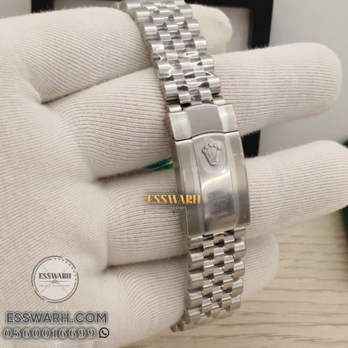 ساعة رولكس ديت جست ماستر كوالتي مكينة سويسرية مقاس...