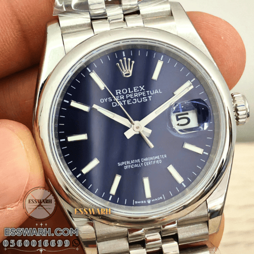 ساعة رولكس ديت جست ماستر كوالتي مكينة سويسرية مقاس...