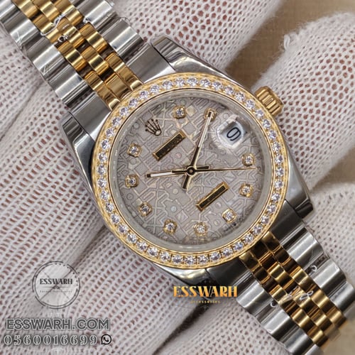 ساعة رولكس ديت جست - موديل نسائي - مقاس 31