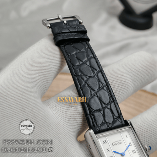 ساعة كارتير تانك سولو مقاس 33.7 x 25.5 mm صغير جلد...