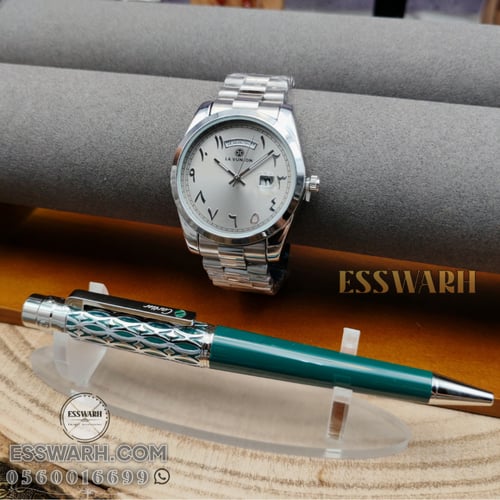 طقم رجالي ساعة و قلم PW012