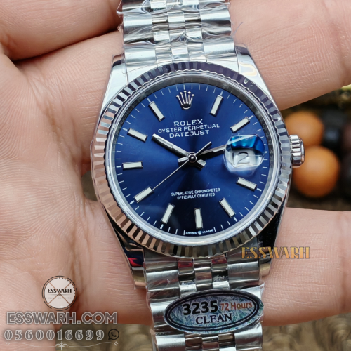ساعة رولكس ديت جست ماستر كوالتي مكينة سويسرية مقاس...