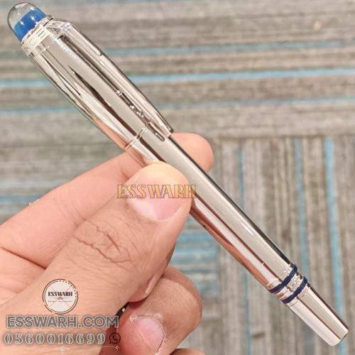 قلم مونت بلانك -ستار ووكر - نيكل كامل - غطاء - حبر...