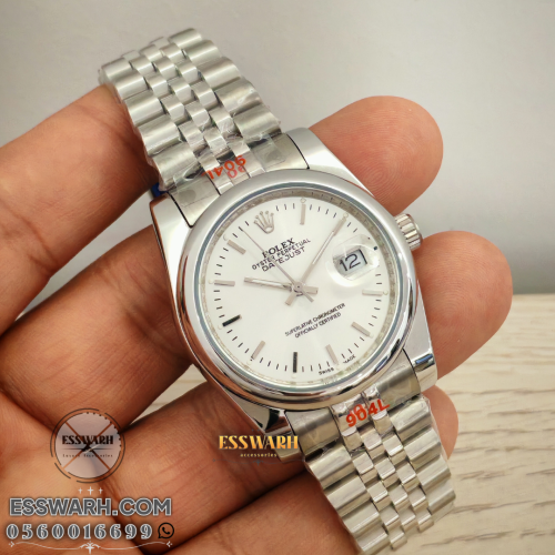 ساعة رولكس ديت جست مقاس 36 بطاريات