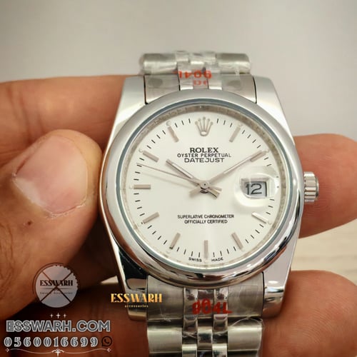 ساعة رولكس ديت جست مقاس 36 بطاريات