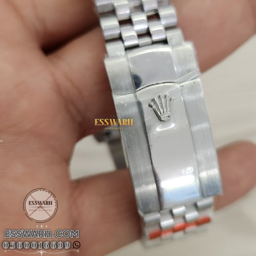 ساعة رولكس ديت جست مقاس 41 سوبر كوالتي ايطار خشن -...