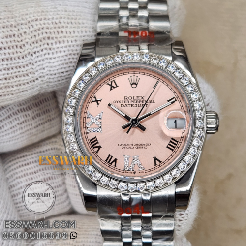 ساعة رولكس ديت جست - موديل نسائي - مقاس 31