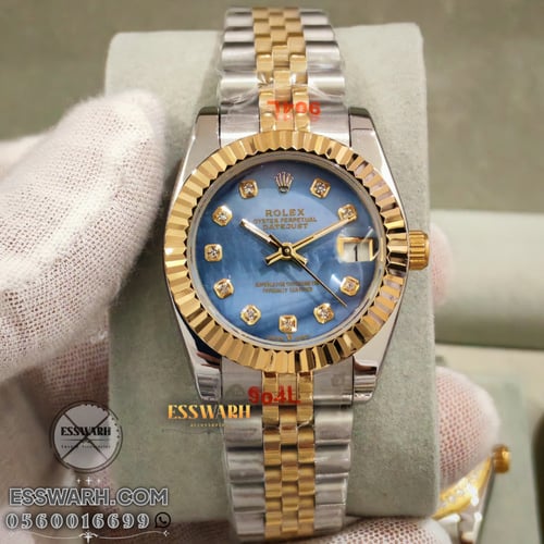 ساعة رولكس ديت جست - موديل نسائي - مقاس 31