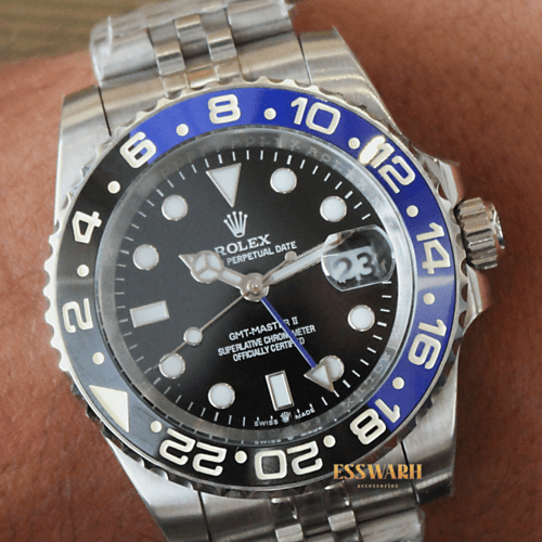 ساعة رولكس جي ام تي ماستر 2 مقاس 40 بطاريات - باتم...