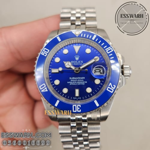 ساعة رولكس ساب مارينر مقاس 40 سير جوبلي بطاريات