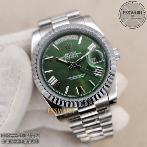 ساعة رولكس داي ديت ارقام لاتينية مقاس 36 اوتوماتيك