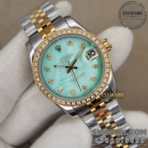 ساعة رولكس ديت جست - موديل نسائي - مقاس 31