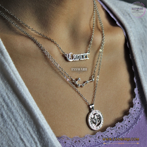 سلسال الابراج مكونة من ثلاث اشكال مختلفة مميزة بثل...