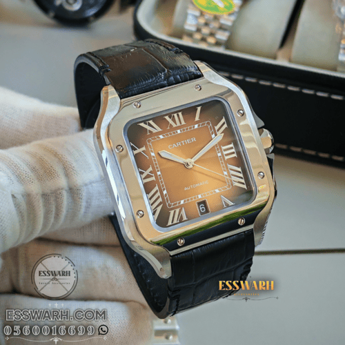 ساعة كارتير سانتوس جامبو مقاس 40 - ماستر كوالتي مك...