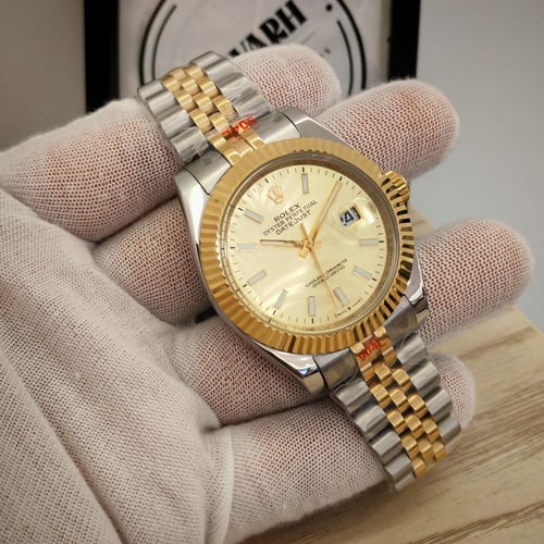 ساعة رولكس ديت جست - مقاس 41 اوتوماتيك مينا منقوش