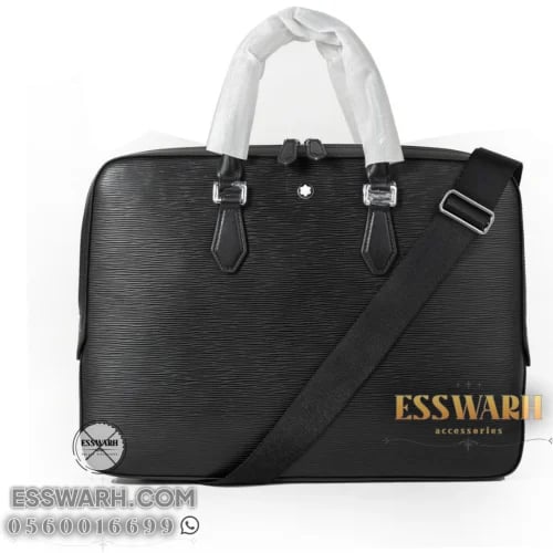 Montblanc Master Quality Laptop Bag, Model No. MBMB003, Black, Cross-Sectional