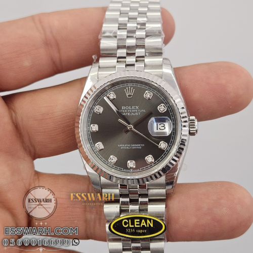 ساعة رولكس ديت جست ماستر كوالتي مكينة سويسرية مقاس...