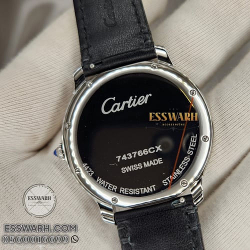 ساعة كارتير راوند موست ايطار ذهبي مقاس 39 القفل ال...