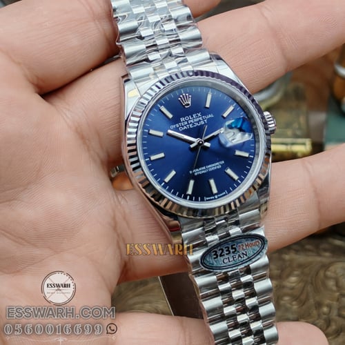 ساعة رولكس ديت جست ماستر كوالتي مكينة سويسرية مقاس...