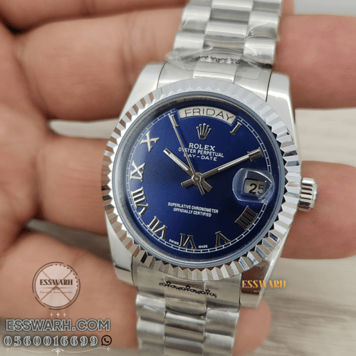 ساعة رولكس داي ديت ارقام لاتينية مقاس 36 اوتوماتيك