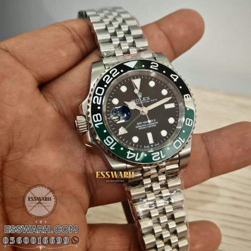 ساعة رولكس جي ام تي ماستر 2 سبرايت مقاس 40 اوتومات...