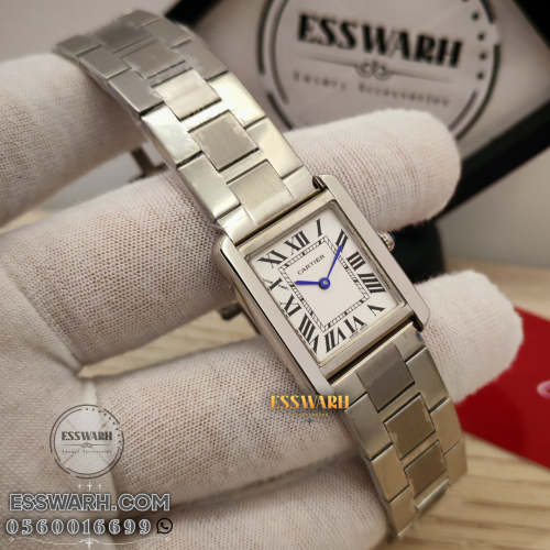 ساعة كارتير تانك موست موديل نسائي - مقاس 33 ملم -...