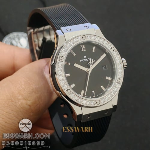 ساعة هوبلوت كلاسيك فيوجن - موديل نسائي مقاس 33 ملم...