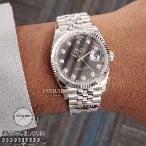 ساعة رولكس ديت جست ماستر كوالتي مكينة سويسرية مقاس...