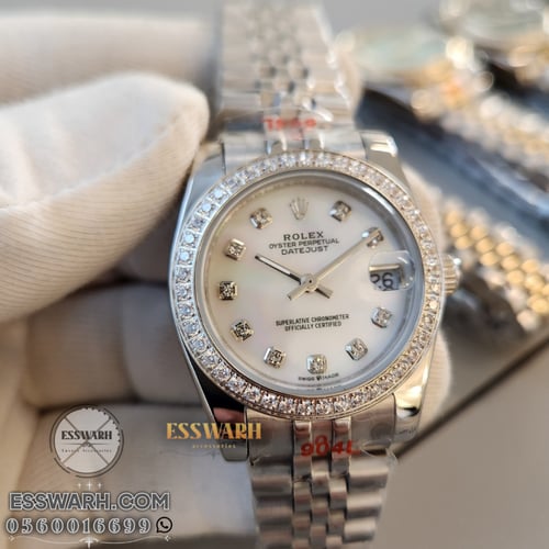 ساعة رولكس ديت جست - موديل نسائي - مقاس 31