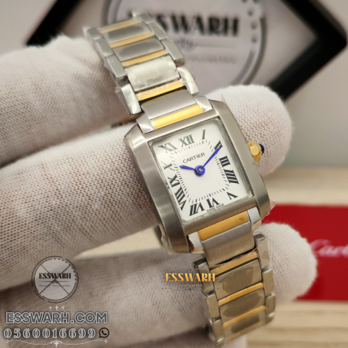 ساعة كارتير تانك فرانسيز موديل نسائي - مقاس 25 ملم...