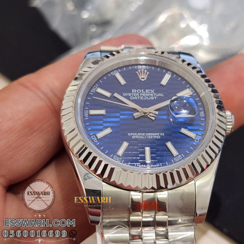 ساعة رولكس ديت جست مقاس 41 سوبر كوالتي ايطار خشن -...