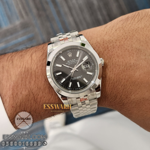 ساعة رولكس ديت جست مقاس 41 سوبر كوالتي اوتوماتيك