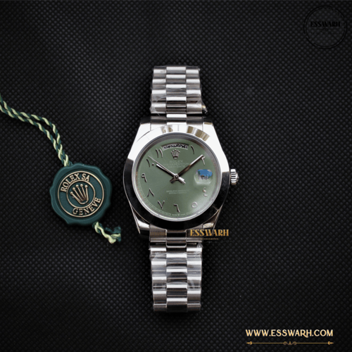 ساعة رولكس داي ديت العربية مقاس 41 - ارقام عربية س...