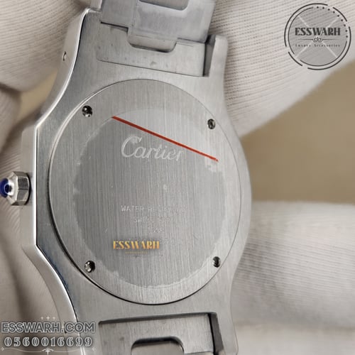 ساعة كارتير سانتوس اوكتاجون - مقاس 36 صغير - مينا...
