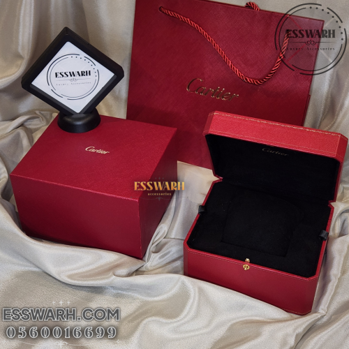 علبة ساعة كارتير طبق الاصل مع الملحقات و الكيس - ا...