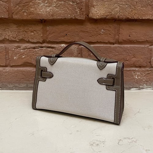 سمول باق (2) - لون بني رمادي/قماش