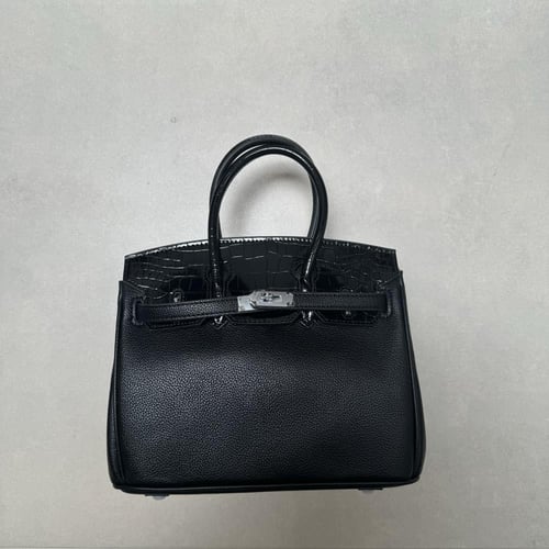 بيركن 25سم - لون اسود جلد كروك