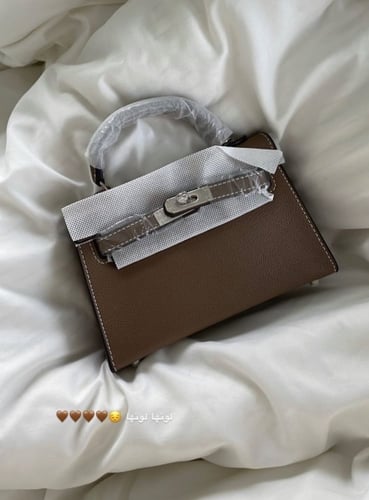 ميني باق 19سم - لون بني رمادي