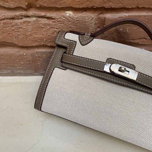 سمول باق (2) - لون بني رمادي/قماش