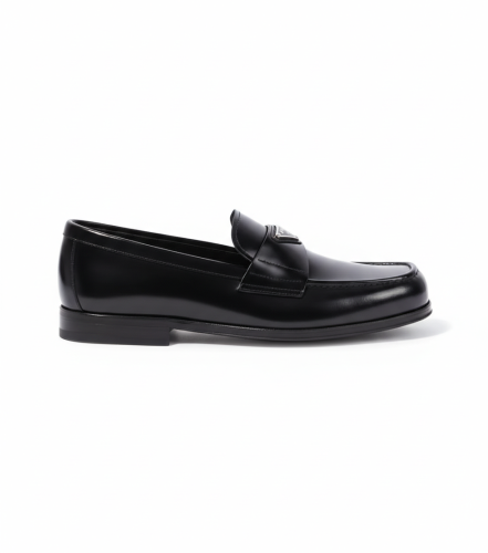 لوفر برادا | Prada Triangle Logo Loafers in Brushe...