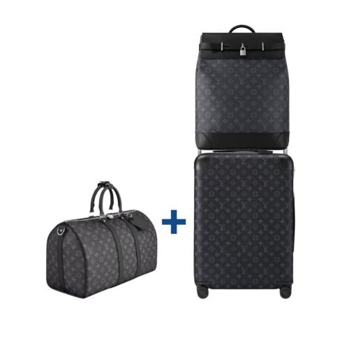 طقم شنطة سفر مع ظهر لويس فيتون