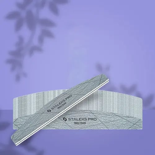 Mineral nail file half moon SMART 40 180/240 grit (25 pcs.)