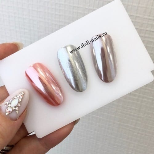 بودرة كروم للأظافر فضي SILVER