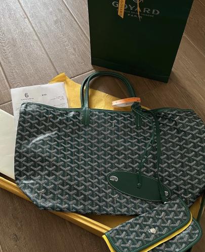 Goyard Green Tote Bag