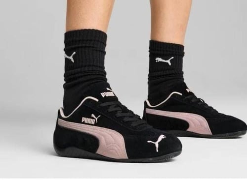 ‏ حذاء بوما سبيد كات أسود وردي