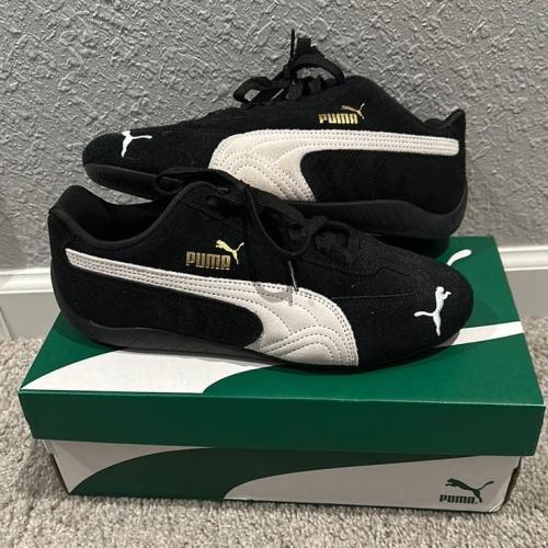 ‏حذاء بوما سبيد كات أسود أبيض