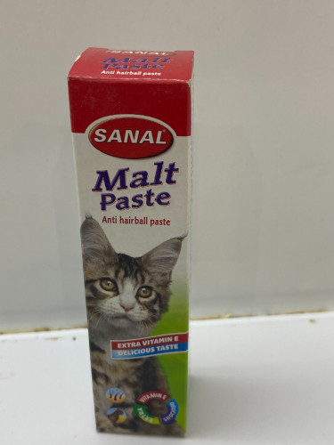 Sanal toothpaste for removing hair in cats