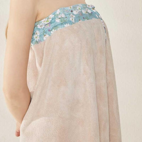 توب روب استحمام بيج مفتوح ريفي - Top Beige Bath Ro...