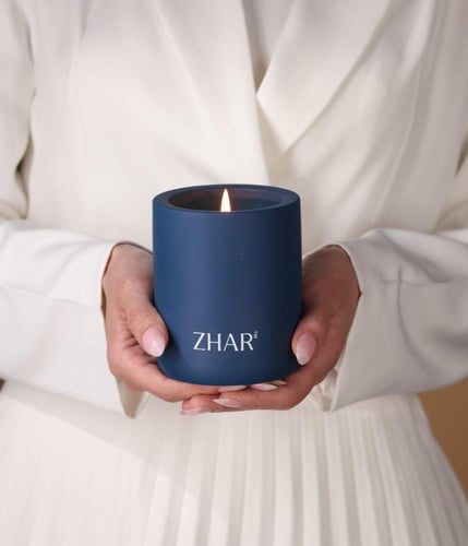 شمعة عنبر قلو من زهار - Amper Glow Candle Zahar